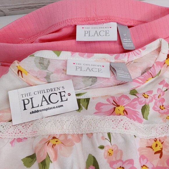 'THE CHILDREN'S PLACE' 'VICTORIAN TEA ROSE' LONG-SLEEVE TOP & LEGGINGS OUTFIT - Picture 5 of 14